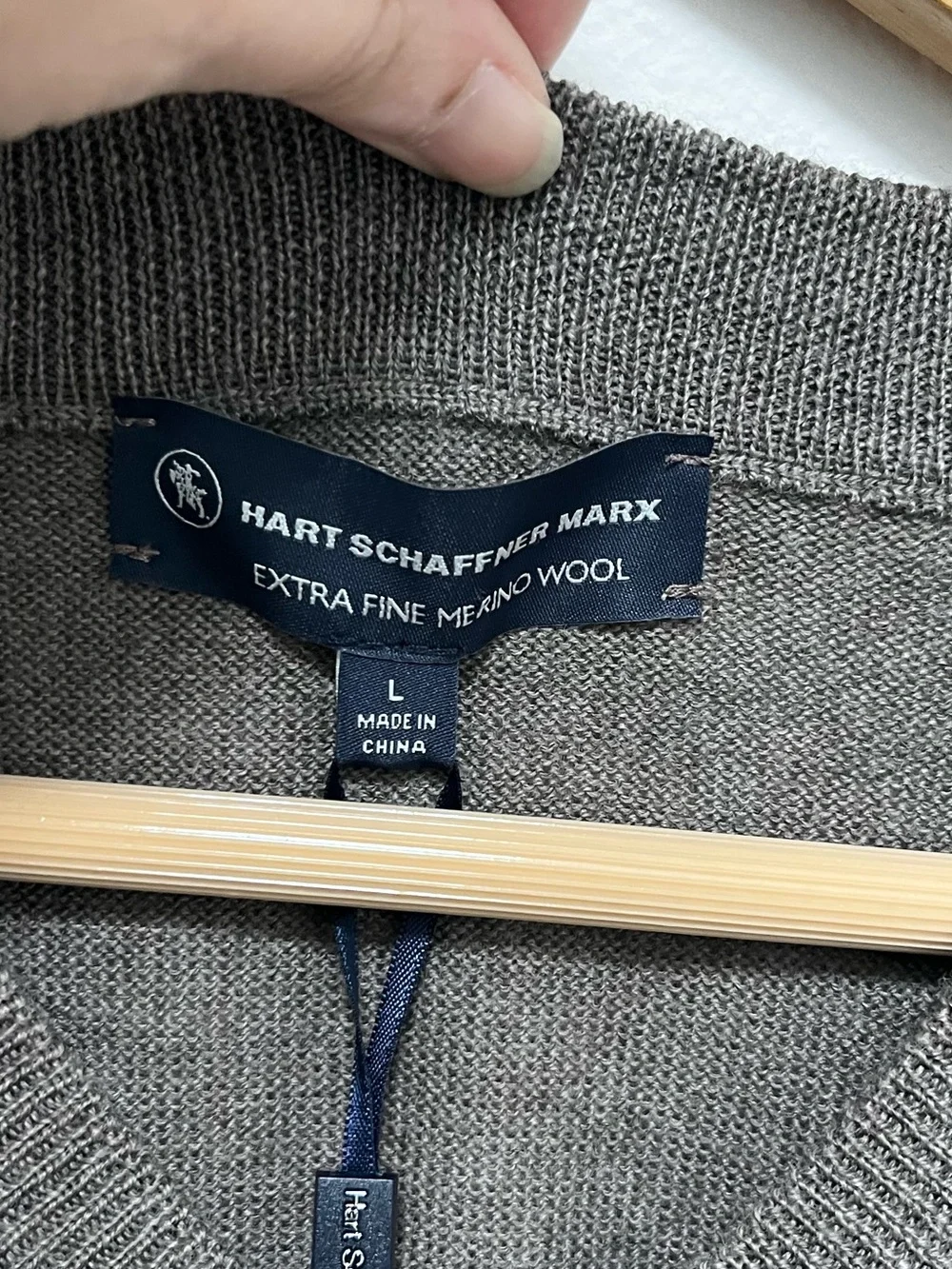 Hart Shaffner Marx 100% Merino Wool Vest Size Large NWT